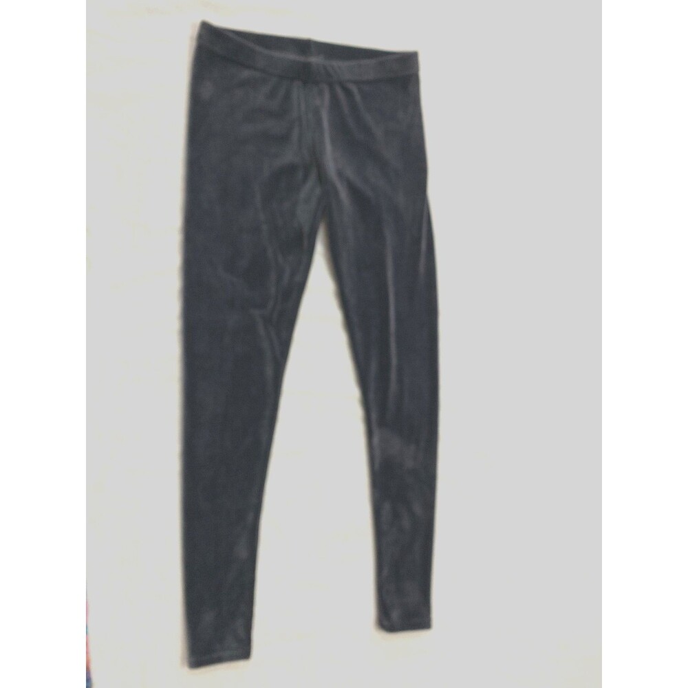 WOMENS VELOUR FLEECE LEGGINGS PANTS SIZE S
